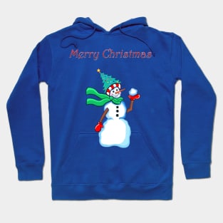 Merry Christmas Snowman Hoodie